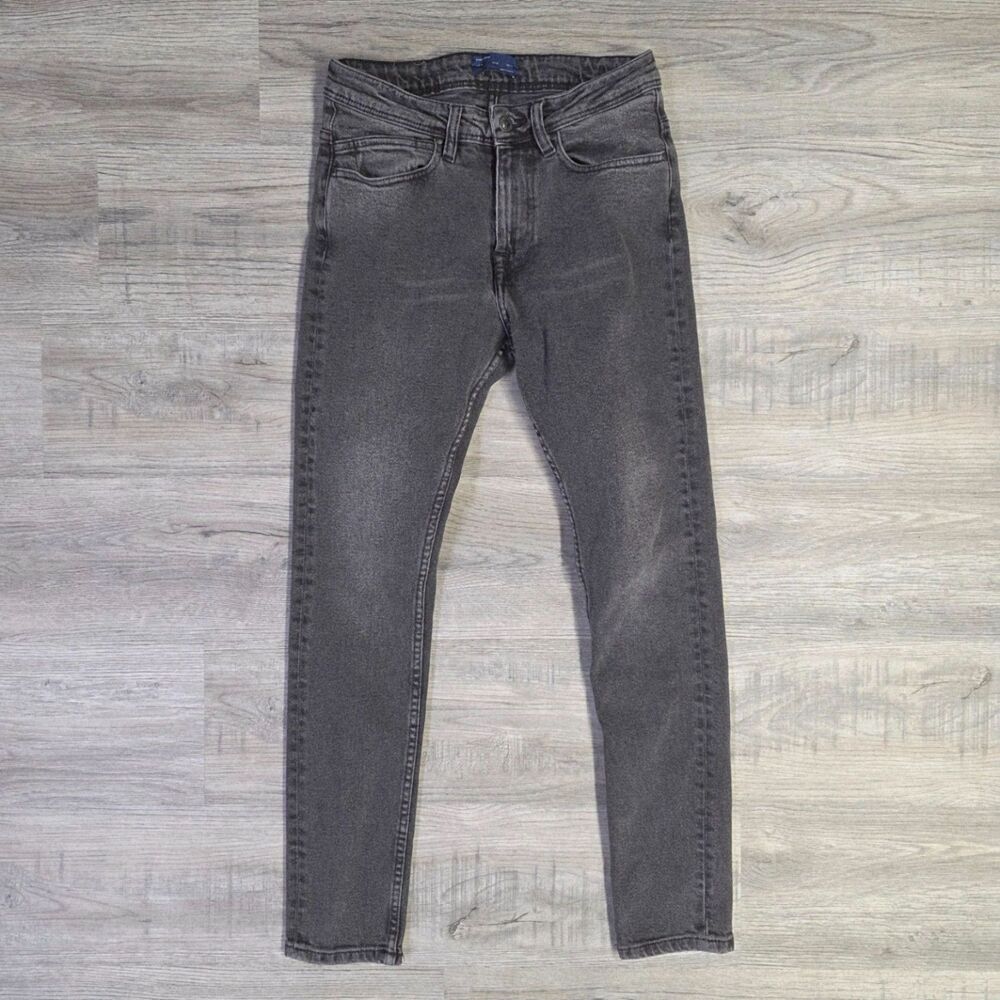 ZARA MAN Dark Grey Slim Taper Jeans - Size 30